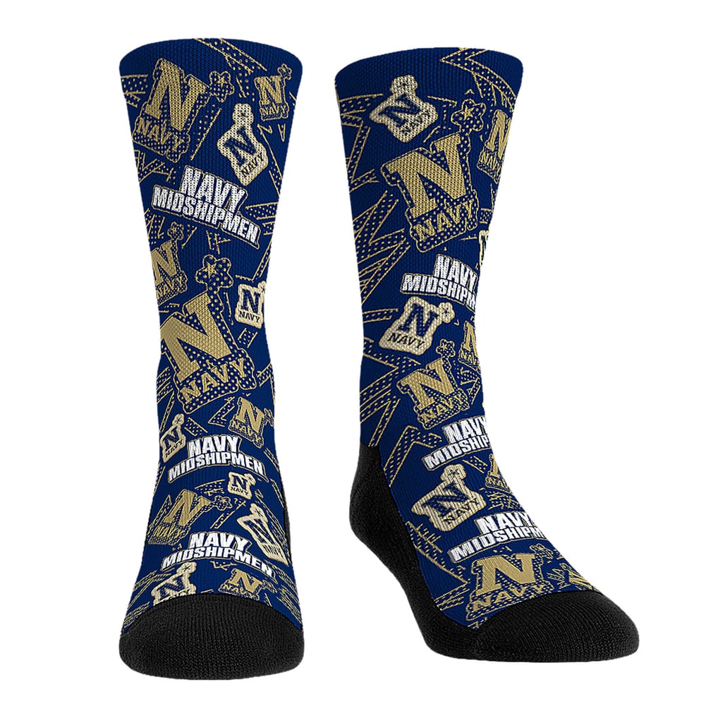  Navy Midshipmen Rock Em Socks Game Day Two-Pack Crew Socks Set